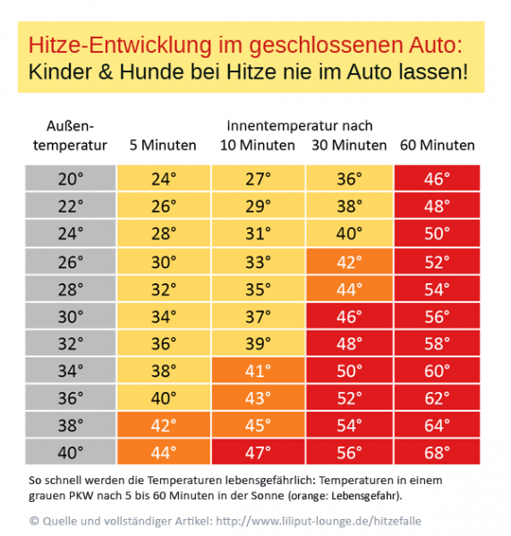 Hitzeentwicklung im Auto